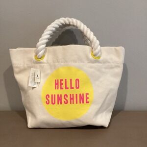 Gap‎ Hello Sunshine all Canvas Tote Bag NWT